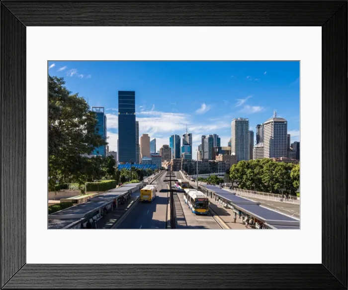 Framed Print : Brisbane city in a beautiful day Framed Print : Brisbane city in a beautiful day