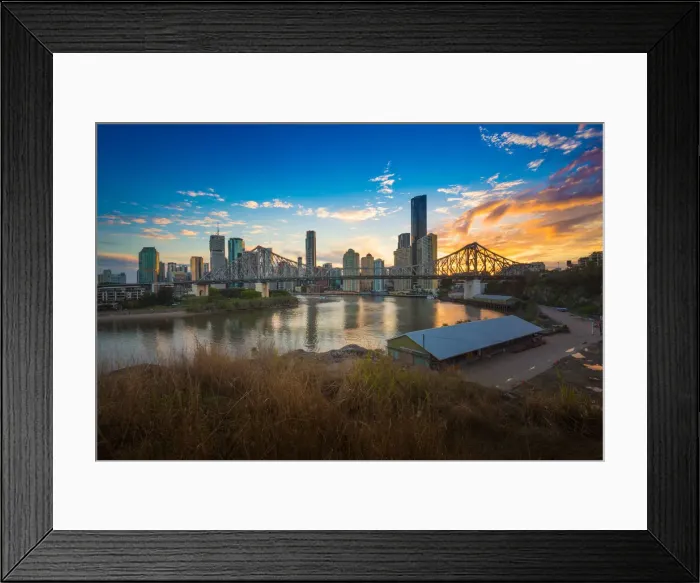 Framed Print : Story Bridge during sunset Framed Print : Story Bridge during sunset