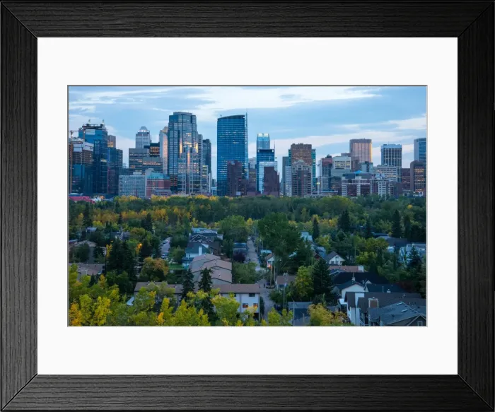 Framed Print : Calgary city, Canada fall folliage Framed Print : Calgary city, Canada fall folliage