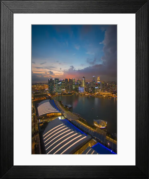 Framed Print : Singapore on fire Framed Print : Singapore on fire