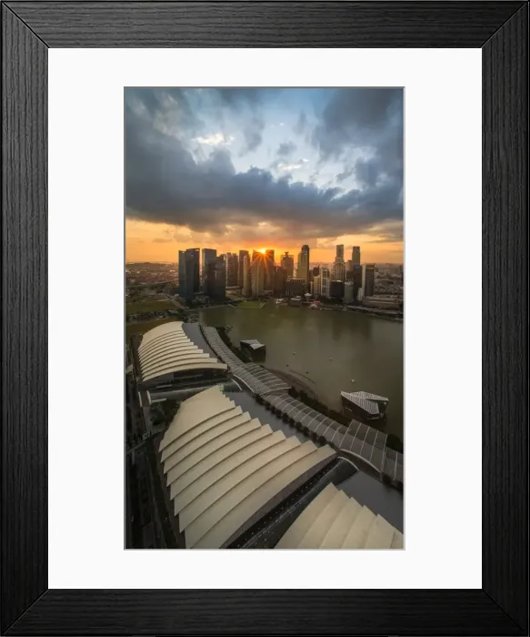 Framed Print : Singapore on Fire Framed Print : Singapore on Fire