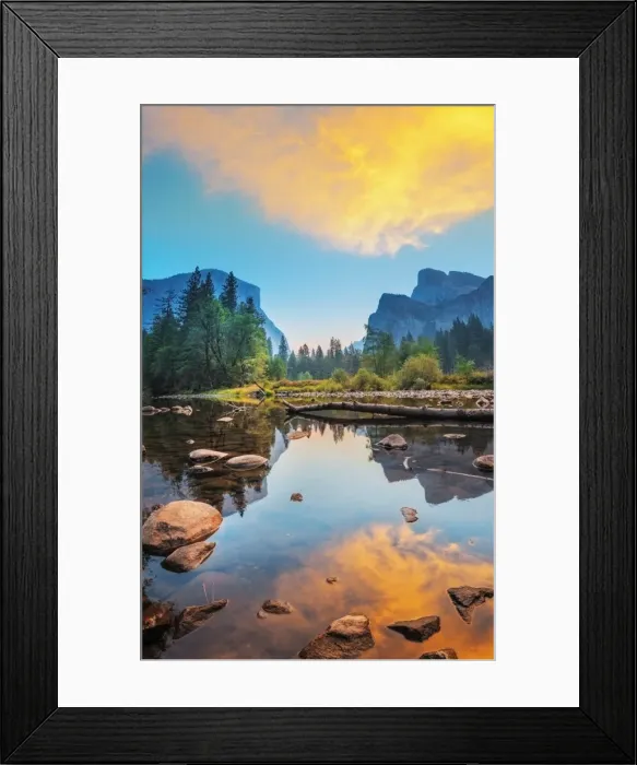 Framed Print : Sunrise at Yosemite Valley Framed Print : Sunrise at Yosemite Valley