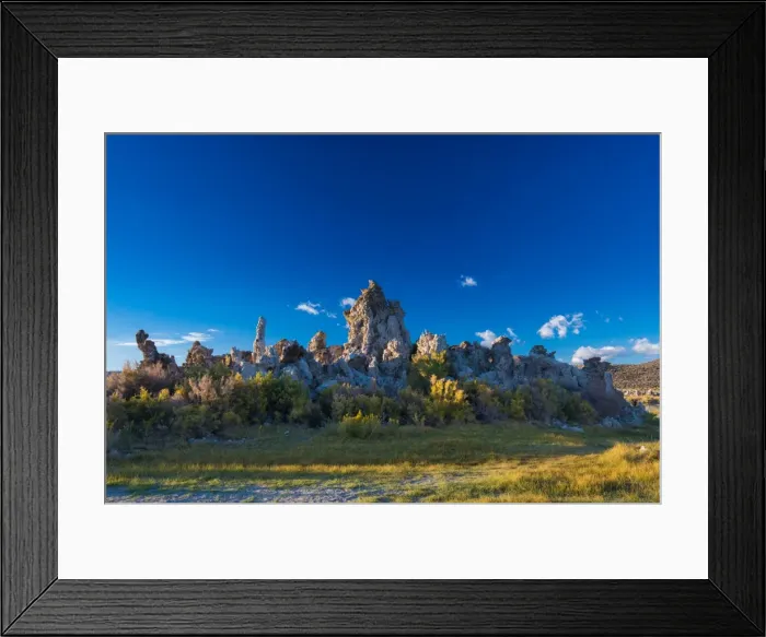 Framed Print : Mono lake rock formation