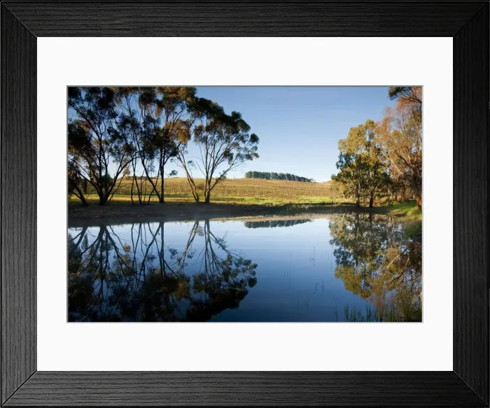 Framed Print : Fresh water dam Clare Valley
