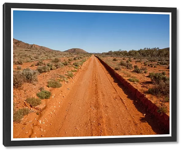 Red dusty outback road. South Australia