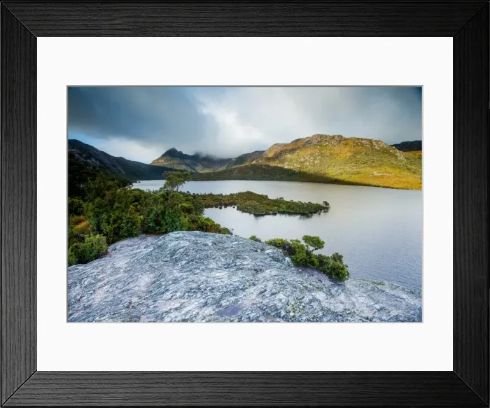 Framed Print : Australia, Cradle Mountain, Dove Lake, Getty Images, island, Tasmania, Tasmanian