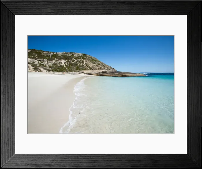 Framed Print : Pristine water at West Wanna Beach