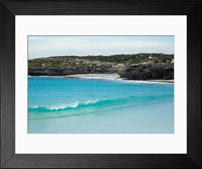 Framed Print : Pristine water at West Wanna Beach