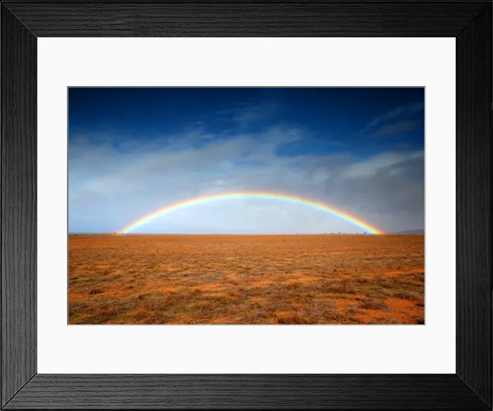 Framed Print : Outback rainbow