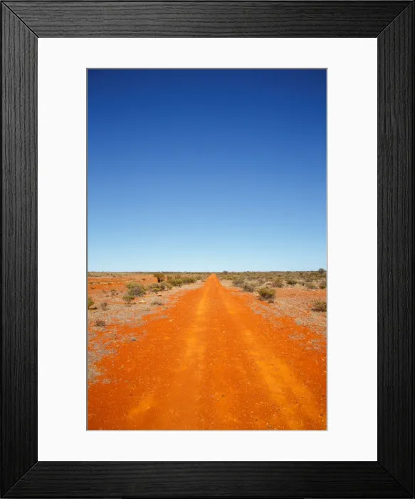 Framed Print : Australia, blue, Coober Pedy, desert, dirt, drive, dry, flat, freedom, highway, outback
