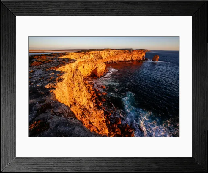 Framed Print : Sandstone cliffs at Sheringa. South Australia Framed Print : Sandstone cliffs at Sheringa. South Australia