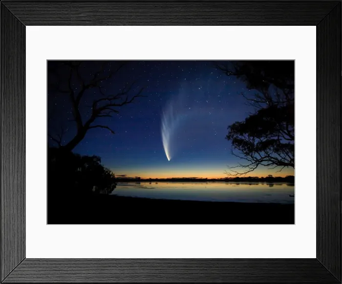 Framed Print : amazing, Australia, Australian, comet, Getty Images, long exposure, McNaughts Comet