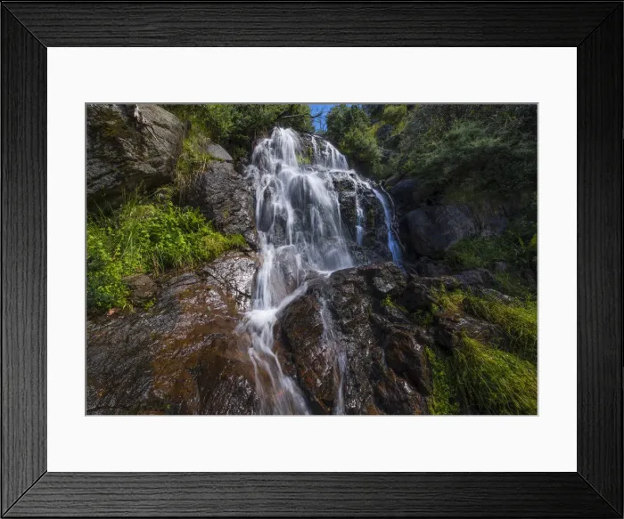 Framed Print : Flowing water over Falls Creek waterfall in the Alpine mountainous region of north east Victoria, Australia Framed Print : Flowing water over Falls Creek waterfall in the Alpine mountainous region of north east Victoria, Australia