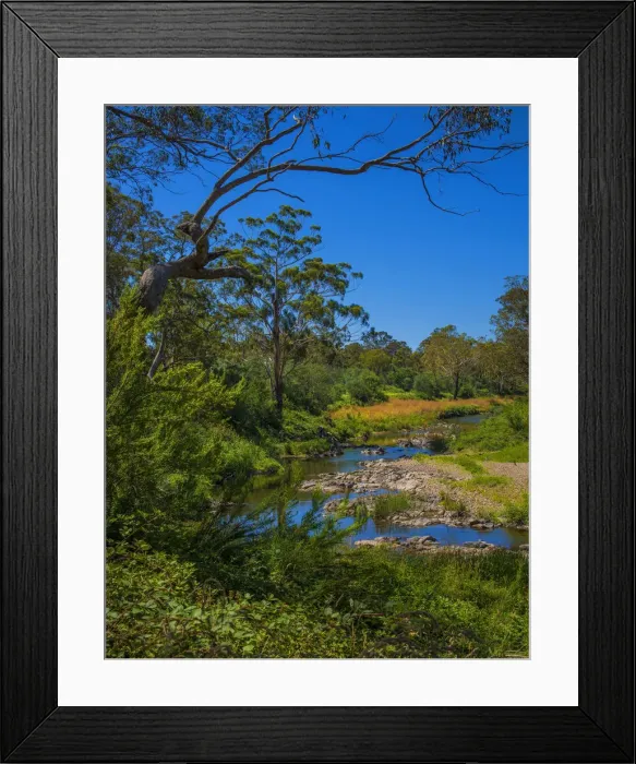 Framed Print : The Tambo river in Summer in the Alpine mountainous region of north east Victoria, Australia Framed Print : The Tambo river in Summer in the Alpine mountainous region of north east Victoria, Australia