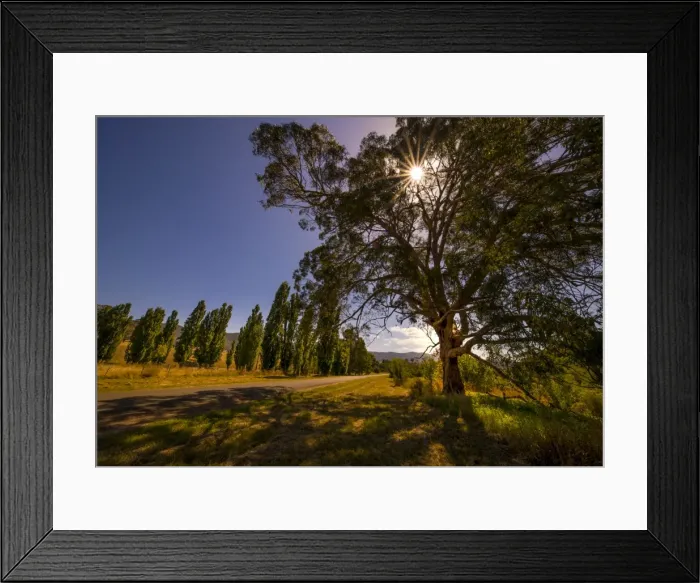 Framed Print : A rural scene at Ensay in the Alpine mountainous region of north east Victoria, Australia