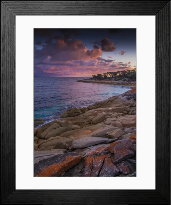 Framed Print : Afternoon light and approaching dusk at Trousers point, Flinders Island, Bass Strait, Tasmania, Australia Framed Print : Afternoon light and approaching dusk at Trousers point, Flinders Island, Bass Strait, Tasmania, Australia