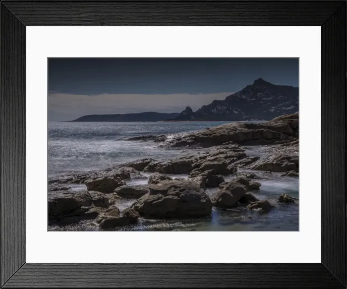 Framed Print : Killiecrankie bay, west coastline of Flinders Island, Bass Strait, Tasmania, Australia Framed Print : Killiecrankie bay, west coastline of Flinders Island, Bass Strait, Tasmania, Australia