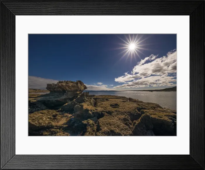 Framed Print : Port Davies at low tide, Flinders Island, Bass Strait, Tasmania, Australia