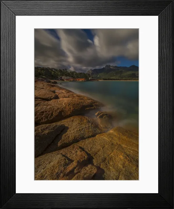 Framed Print : Afternoon light and approaching dusk at Trousers point, Flinders Island, Bass Strait, Tasmania, Australia Framed Print : Afternoon light and approaching dusk at Trousers point, Flinders Island, Bass Strait, Tasmania, Australia