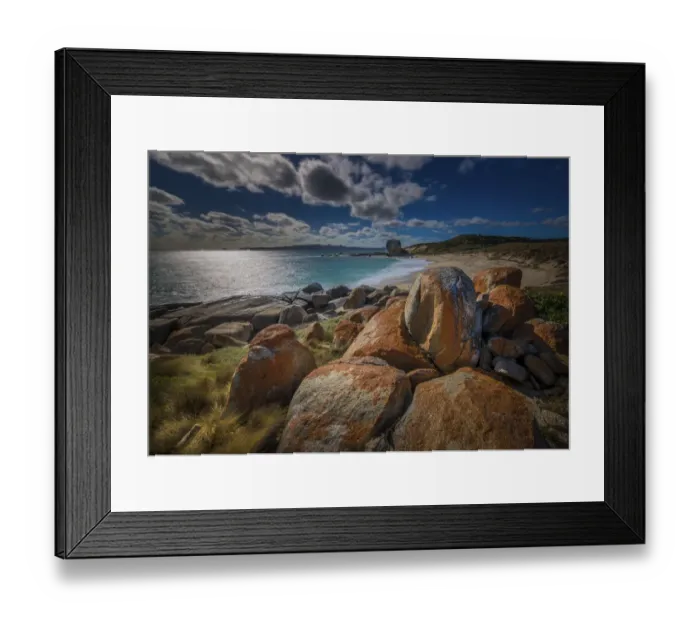 Framed Print : Back light at Marshall bay, west coastline of Flinders Island, Bass Strait, Tasmania, Australia Framed Print : Back light at Marshall bay, west coastline of Flinders Island, Bass Strait, Tasmania, Australia