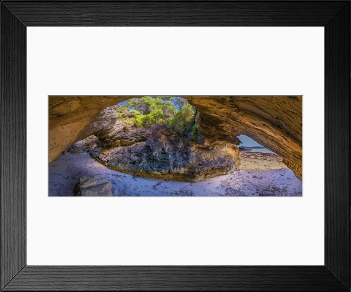 Framed Print : Inside one of the sandstone caves at Port Davies, Flinders Island, Bass Strait, Tasmania, Australia Framed Print : Inside one of the sandstone caves at Port Davies, Flinders Island, Bass Strait, Tasmania, Australia