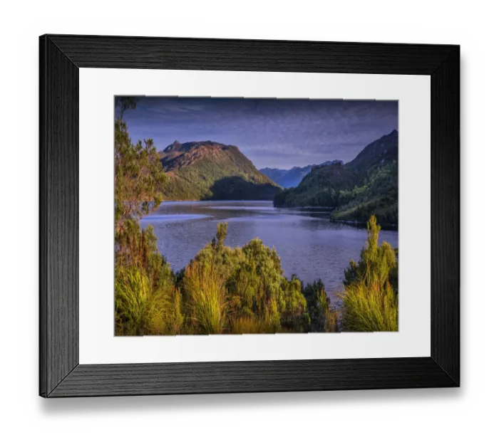 Framed Print : Scenic view of Lake Pedder in the south west wilderness of Tasmania, Australia Framed Print : Scenic view of Lake Pedder in the south west wilderness of Tasmania, Australia