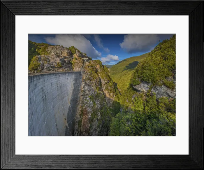 Framed Print : Gordon River Dam, the highest built concrete dam in Australia, situated in south west Tasmania Framed Print : Gordon River Dam, the highest built concrete dam in Australia, situated in south west Tasmania