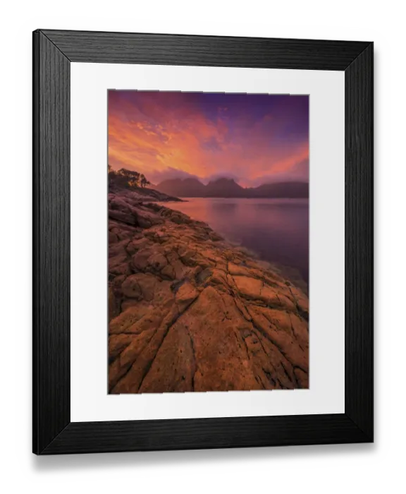 Framed Print : Early morning light in Coles Bay, Freycinet National Park, east coastline of Tasmania Framed Print : Early morning light in Coles Bay, Freycinet National Park, east coastline of Tasmania