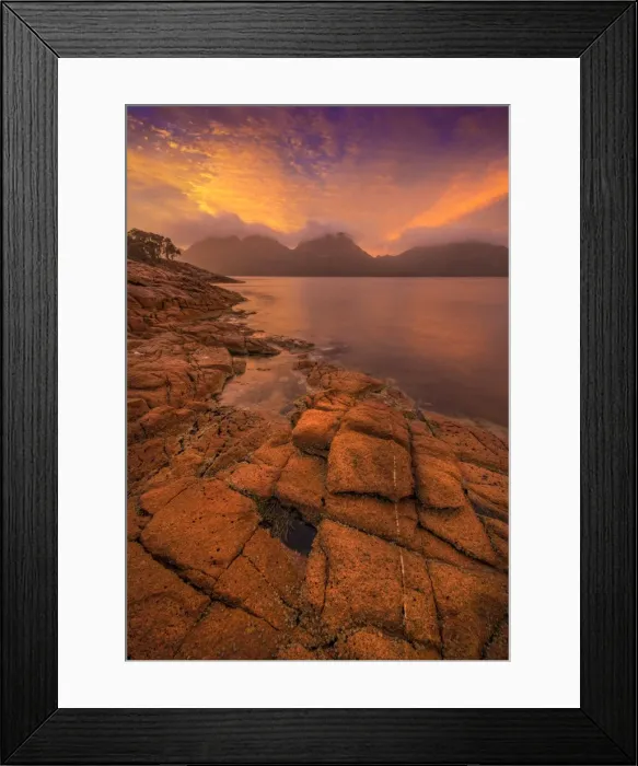 Framed Print : Early morning light in Coles Bay, Freycinet National Park, east coastline of Tasmania Framed Print : Early morning light in Coles Bay, Freycinet National Park, east coastline of Tasmania