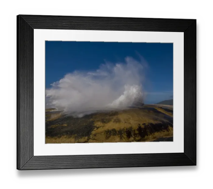 Framed Print : The Blowhole on the Coastline at Bicheno, east Tasmania