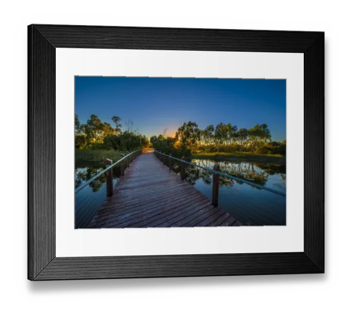 Framed Print : The lovely wetlands at Hidden Grove, Keysborough South, Melbourne, Victoria, Australia