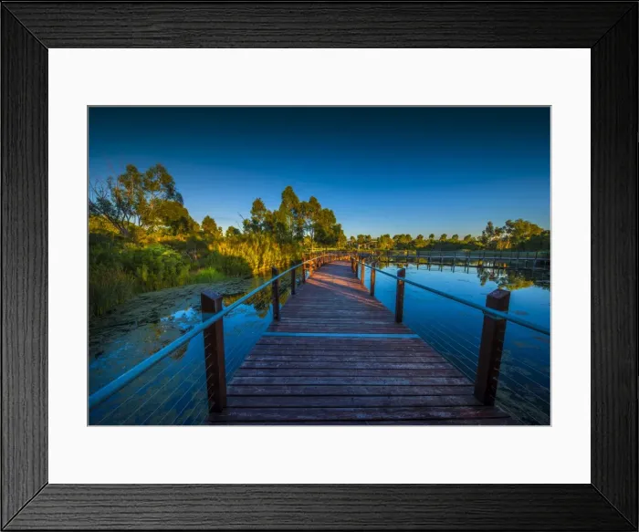 Framed Print : The lovely wetlands at Hidden Grove, Keysborough South, Melbourne, Victoria, Australia