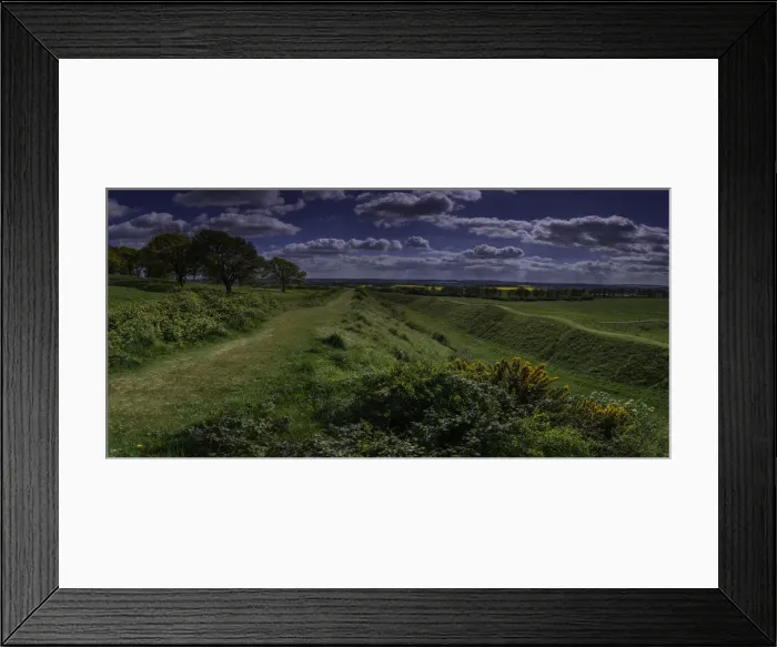 Framed Print : Countryside view at Badbury Rings, Dorset, England, United Kingdom Framed Print : Countryside view at Badbury Rings, Dorset, England, United Kingdom