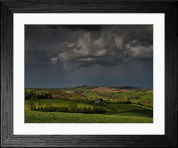 Framed Print : The countryside near the village of Alton Pancras, in the spring, Dorset, England, United Kingdom
