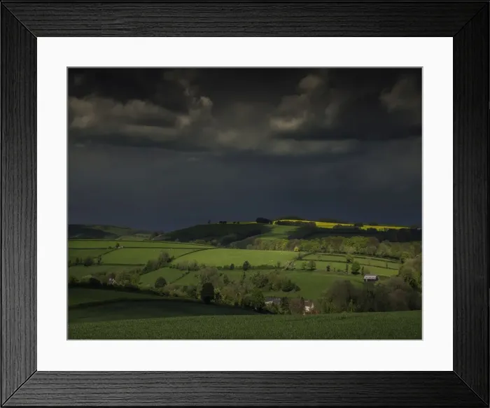 Framed Print : The countryside near the village of Alton Pancras, in the spring, Dorset, England, United Kingdom