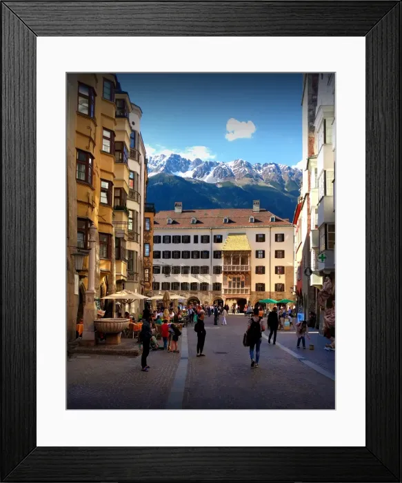 Framed Print : City view of Innsbruk, in the alpine region of Tyrol, Austria Framed Print : City view of Innsbruk, in the alpine region of Tyrol, Austria