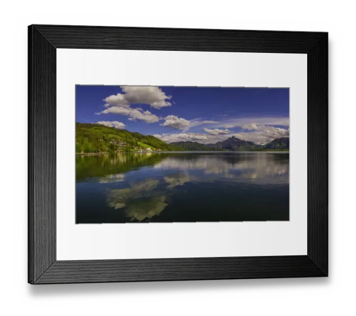 Framed Print : Scenic delights around the village of Mondsee, in the Vocklabruck district in
