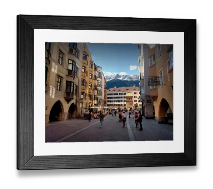 Framed Print : City view of Innsbruk, in the alpine region of Tyrol, Austria Framed Print : City view of Innsbruk, in the alpine region of Tyrol, Austria