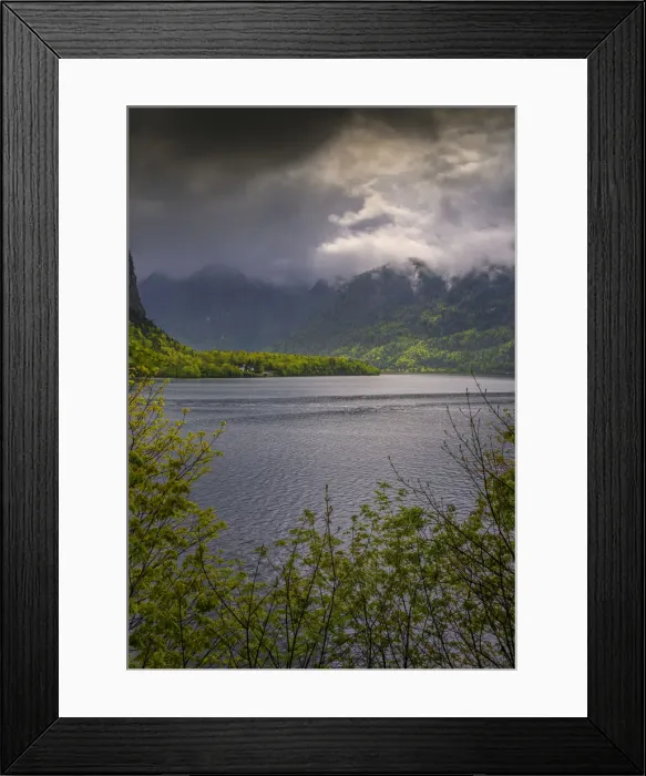 Framed Print : Lake Hallstatt, in the mountainous region of Salzkammergut, Austria Framed Print : Lake Hallstatt, in the mountainous region of Salzkammergut, Austria