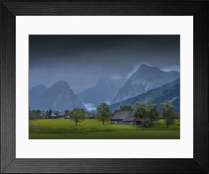 Framed Print : Admont Valley view, in the spring, central Austria