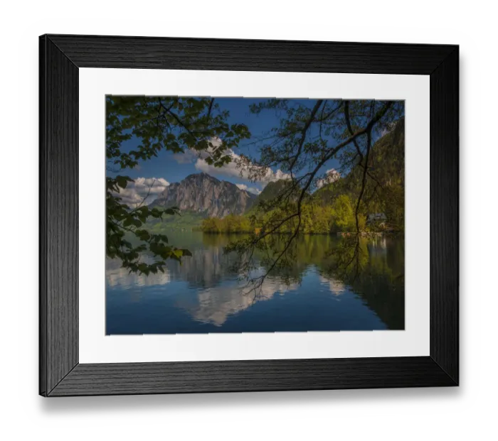 Framed Print : Attersee, and mountain views in the springtime, Austria Framed Print : Attersee, and mountain views in the springtime, Austria