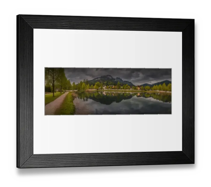 Framed Print : View from the village of Admont, set in the Admont Valley in spring, central Austria