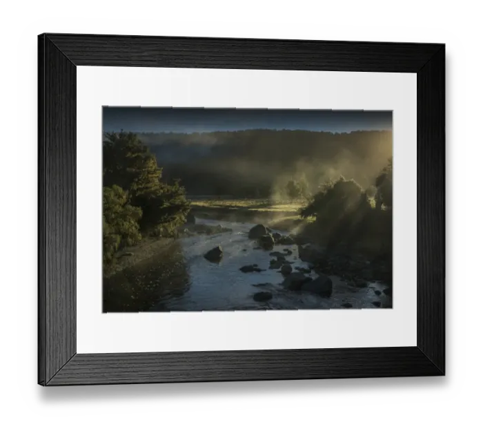 Framed Print : West coast countryside at Lake Matheson, south Island, New Zealand