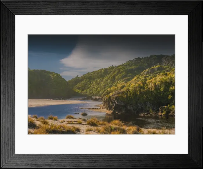 Framed Print : West coastline at Ship Creek, south Island, New Zealand Framed Print : West coastline at Ship Creek, south Island, New Zealand