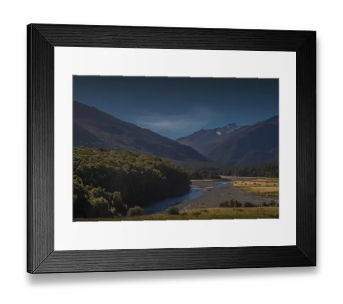 Framed Print : Morning light, Hst Pass in the mountains of the South Island of New Zealand Framed Print : Morning light, Hst Pass in the mountains of the South Island of New Zealand