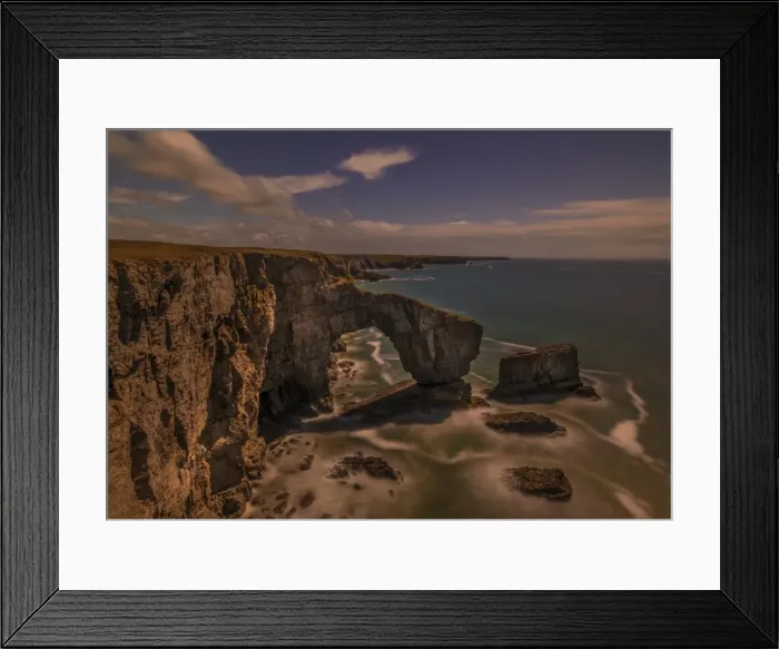 Framed Print : Coastal scene at Flimstone Bay, Pembrokeshire, Wales, United Kingdom Framed Print : Coastal scene at Flimstone Bay, Pembrokeshire, Wales, United Kingdom