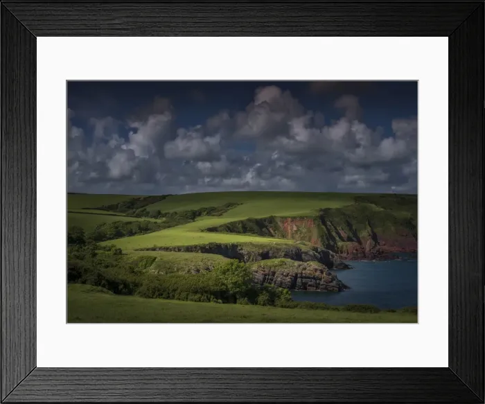 Framed Print : Coastline at Stackpole, Pembrokeshire, Wales, United Kingdom Framed Print : Coastline at Stackpole, Pembrokeshire, Wales, United Kingdom