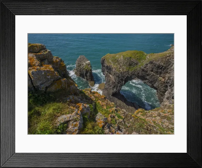 Framed Print : Coastal scene at Flimstone Bay, Pembrokeshire, Wales, United Kingdom Framed Print : Coastal scene at Flimstone Bay, Pembrokeshire, Wales, United Kingdom