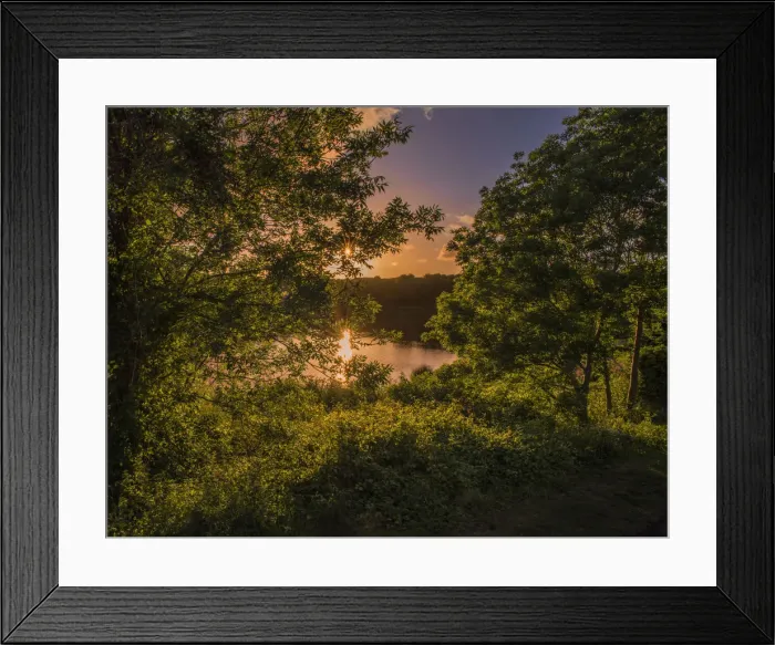 Framed Print : Dusk light, Pembrokeshire, Wales, United Kingdom