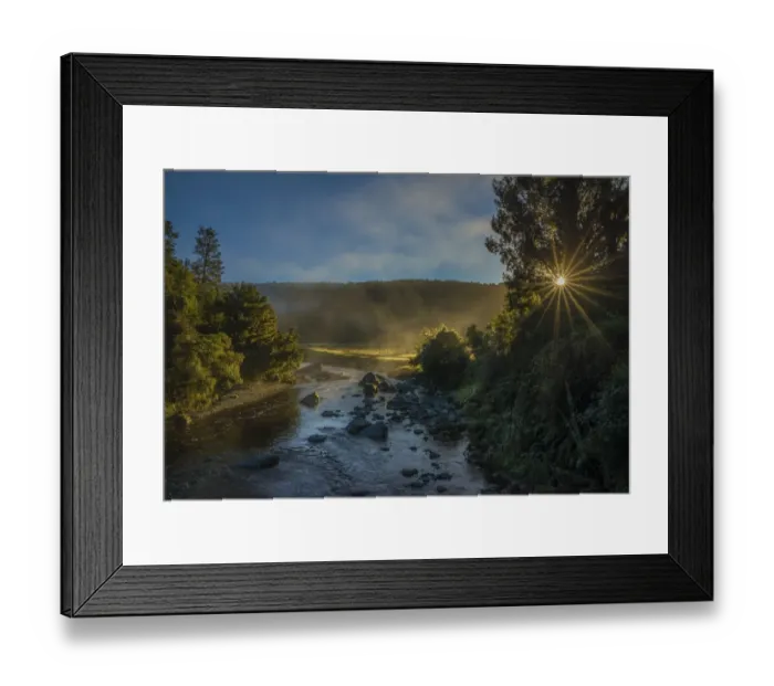 Framed Print : Morning light at Lake Matheson, south island, New Zealand